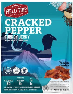 Pimienta agrietada baja en grasa sin gluten Field Trip Turquía cecina 2,2 oz Foto 1 de 4