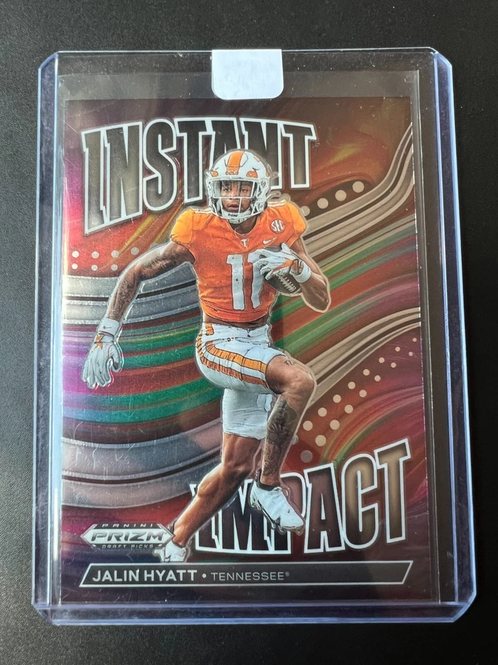 Jalin Hyatt 2023 Panini Prizm Draft Picks Football #II-12 - INSTANT IMPACT - Image 1 of 3