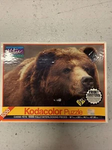 Vintage Kodacolor Nature Series Grizzly Bear Puzzle 1000 pcs 19" x 27" 1994 NEW - Picture 1 of 2