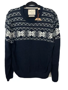 NWT Weatherproof Vintage Holiday Sweater Mens Size Large 100% Cotton Fair Isle - Picture 1 of 5