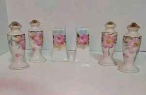 Vintage Noritake Azalea Salt N Pepper Shakers - 3 Sets - Picture 1 of 7