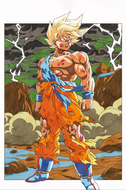 Dragonball Son Goku Mugshot Illustration Poster by CremisArt
