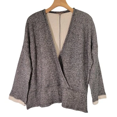 Свитер толстовка Lilla P с искусственным запахом серый пуловер из хлопковой смеси размер большой  - Изображение 1 из 4