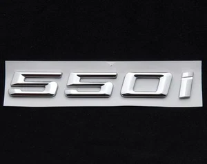 Trunk Lid Rear Emblem Badge Chrome Letter 550i fits BMW 5-Series E60 E61 F10 F11 - Picture 1 of 1