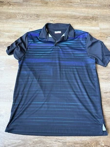 Polo da golf uomo L Grand Slam modello blu a righe - Foto 1 di 3