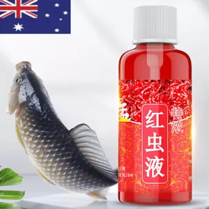60ml Red Worm Liquid Bait Fish Scent Additive Strong Fishing Lure - Picture 1 of 9