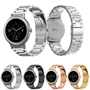 Klappverschluss Massiv Edelstahl Uhrenband Armband für LG Watch Style W270 - Bild 1 von 21