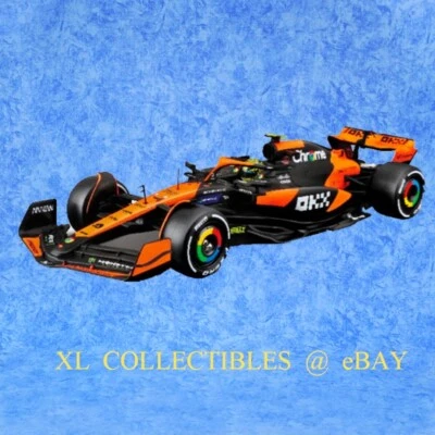 F1 Burago FORMULA 1 McLaren Diecast Race Car 1:43 LANDO NORRIS #4 - Image 1 of 3