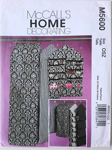 McCalls 5600 Garment Bag Jewelry Shoes Closet Organizers Sewing Pattern - Picture 1 of 1