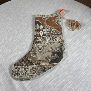 Grande arazzo fatto a mano Boho calza natalizia modello reversibile usato in ottime condizioni - Foto 1 di 9