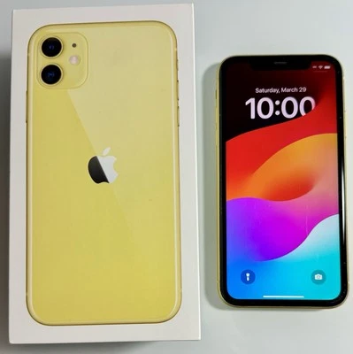 Apple iPhone 11 Amarillo 64GB Desbloqueado *PROBADO* 81% Batería ~Incluye Caja~ Foto 1 de 4