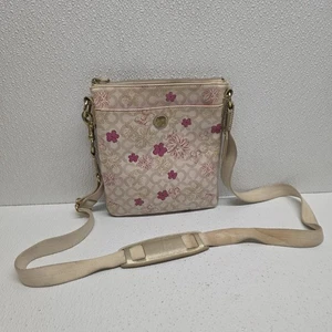 Coach 45047 Waverly Flower Floral PVC Crossbody Swingpack Cream Tan Pink - Read - Picture 1 of 22
