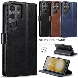 For Samsung Galaxy S23/S23+/S23 Ultra/S23 FE Shockproof Leather Wallet Cover - Picture 1 of 33