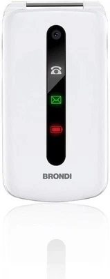 Telefonino Brondi President BIANCO Flip Attivo + Auricolari con microfono - Immagine 1 di 4
