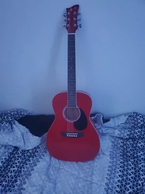 Its A JJ43-TR Acoustic Guitar , It's Doesn't Have The High E String - Image 1 of 4