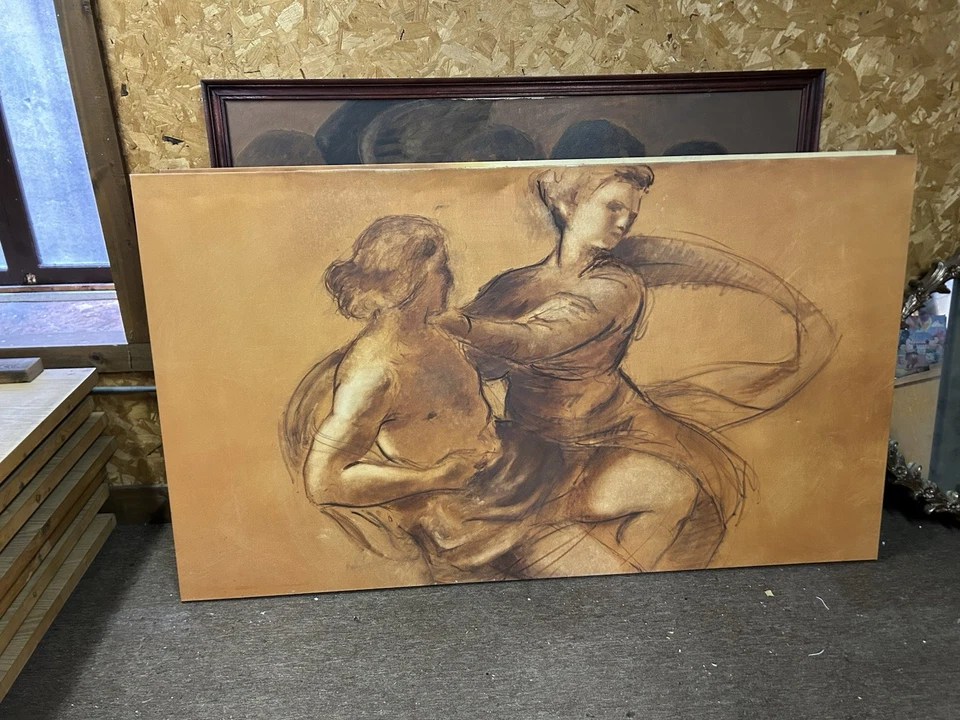 Pintura original sobre lienzo 79”x44” de Johan Falkman Foto 1 de 1