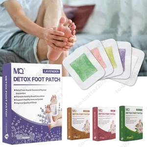 Detox Foot Patches Pads Body Toxins Feet Herbal Cleansing Sleep Patch 10-50PCS - Picture 1 of 33