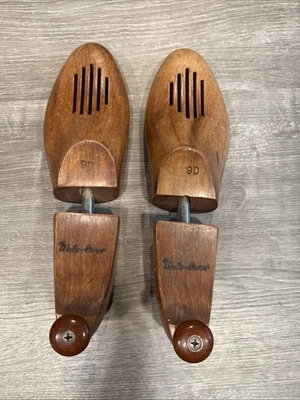 Estirador de zapatos de madera maciza vintage árboles de zapatos 9 d bisagra para caminar Foto 1 de 3
