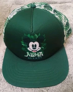 Disney Aloha Aulani Resort & Spa Mickey Mouse Hojas Verdes Camionero Snapback Sombrero - Imagen 1 de 8