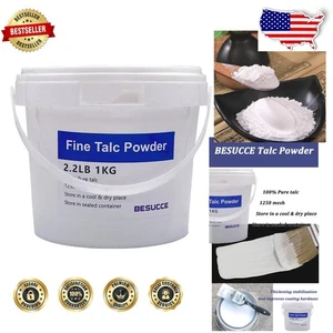 Lubricante blanco sin perfume en polvo de talco puro 2,2 lb para pintura de tiza, neumáticos - Imagen 1 de 8