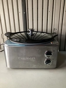 Olla de cocción lenta de acero inoxidable CUISINART CSC650MU - tamaño familiar - usada/muy limpia. - Imagen 1 de 24