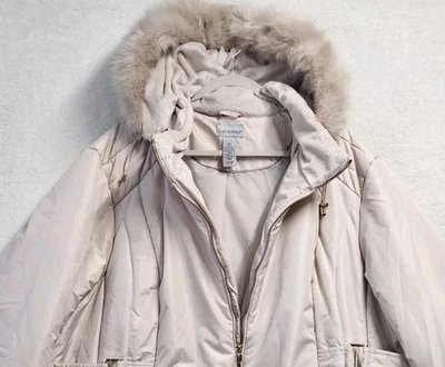 Abrigo chaqueta acolchada de piel sintética rosa Catherines para mujer talla 5X invierno usado en excelente estado  Foto 1 de 4