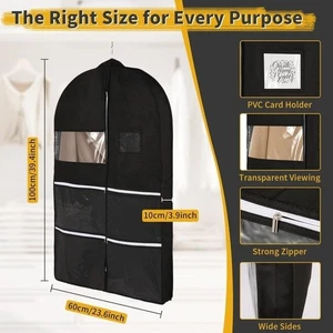 Garment Storage Bags 2 Pack Dustproof Covers for Clothes Wedding Dresses Suit - Picture 1 of 5