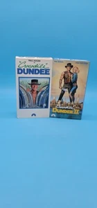 Crocodile  Dundee 1 & 2 Rare Vhs Set - Picture 1 of 10