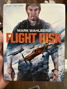 FLIGHT RISK Blu-ray + DVD + Digital w/ Slipcover / Mark Wahlberg - Picture 1 of 4