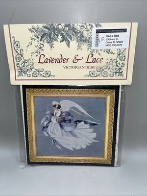 Lavender & Lace Cross Stitch Pattern “Angel of Winter” L&L33 NEW - Image 1 of 2
