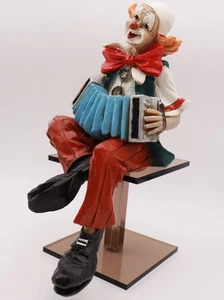 Formano Clown Kantenhocker Vivian C. 1996 Kunsthandwerk Italy mit Bruch 1#F - Bild 1 von 9