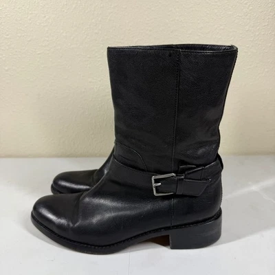 Cole Haan Moto Boots W00217 Biker Pull On Black Women's Size 9B  - Image 1 of 4