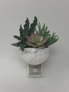 Neu Bath & Body Works Steinzeug Grünzeug Wandblume Duftsteuerung Leuchtstecker - Bild 1 von 3