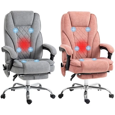 VINSETTO Bürostuhl mit Vibrtationsmassage, Ergonomischer Schreibtischstuhl mit Heizung
