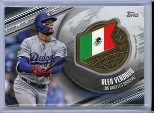 2020 Topps Global Game Medallions Black #GGMAV Alex Verdugo Dodgers 002/149 - Foto 1 di 2