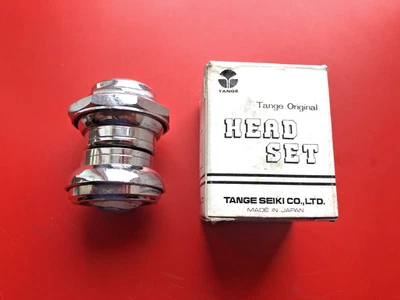NEW OLD STOCK BOXED VINTAGE TANGE CHROME HEADSET, 1" X 24 TPI - Image 1 of 4