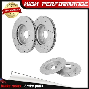 Kit de rotores de disco delanteros y traseros para Ford Focus 2012 2013 2014 2015 2016 2017 2018 - Imagen 1 de 6