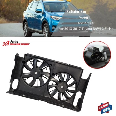 Conjunto de ventilador de refrigeración del radiador apto para Toyota RAV4 2013 2014 2015-2017 2,5 L L4 Foto 1 de 4