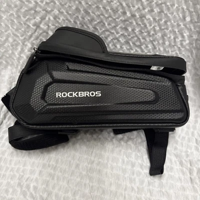 ROCKBROS Cycling Bike Front Frame Bag Waterproof Touch Screen Top Tube Phone Bag - Image 1 of 4