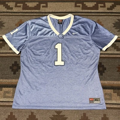 UNC North Carolina Tar Heels Football Jersey Nike XL Womens Team Blue Vintage C6 - Image 1 of 4