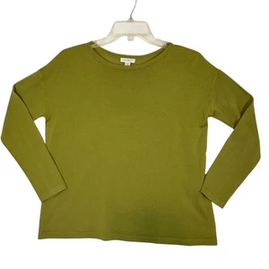 J Jill waschbarer Merinowolle Pullover XS Petite Lime Green Classic Knitwear Luxe - Bild 1 von 11