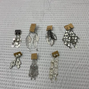 Lote surtido de pendientes Art Deco. 7 pares de pendientes - Imagen 1 de 7