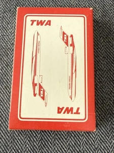 Vintage TWA Spielkarten Trans World Airlines Aviation Jets Flugzeuge VERSIEGELT - Bild 1 von 4