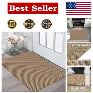 Robuste 2' x 3' hellbraun/orange/braun Fußmatte - geflochten für Stil & Sicherheit - Bild 1 von 11