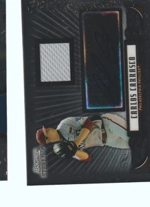 Carlos Carrasco 2008 Bowman Sterling Prospects Autograph Jersey Auto Game Used - Picture 1 of 2