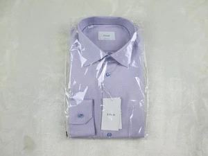 NEU Eton Oberhemd Herren 44 17,5 XL rosa kariert Baumwolle modern Business - Bild 1 von 13