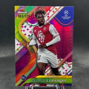 George Ilenikhena 2024-25 Topps Finest UEFA Club Competitions Pink Prism /125 RC - Picture 1 of 2