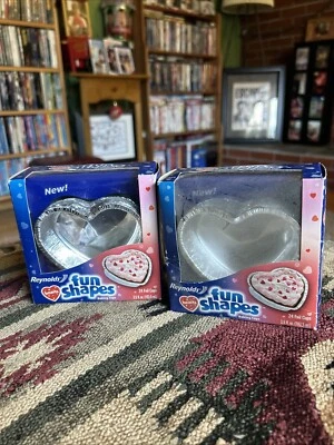 Nuevo -2- Tazas de gelatina para hornear corazones Fun Shapes Reynolds 24 láminas 3,5 oz envío gratuito Foto 1 de 4