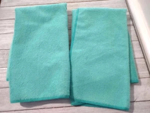 Sultan's Linens 2 Green Polyester Kitchen Towels - Picture 1 of 2