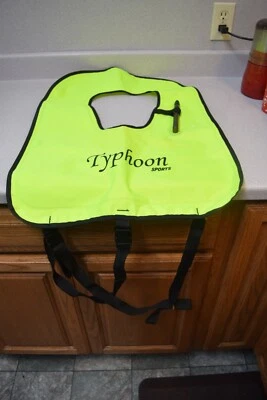 Typhoon Snorkel Vest Adult  XL Inflatable Snorkeling High Viz Neon Yellow  - Image 1 of 4